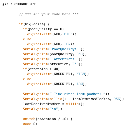 Arduino Code (partial)